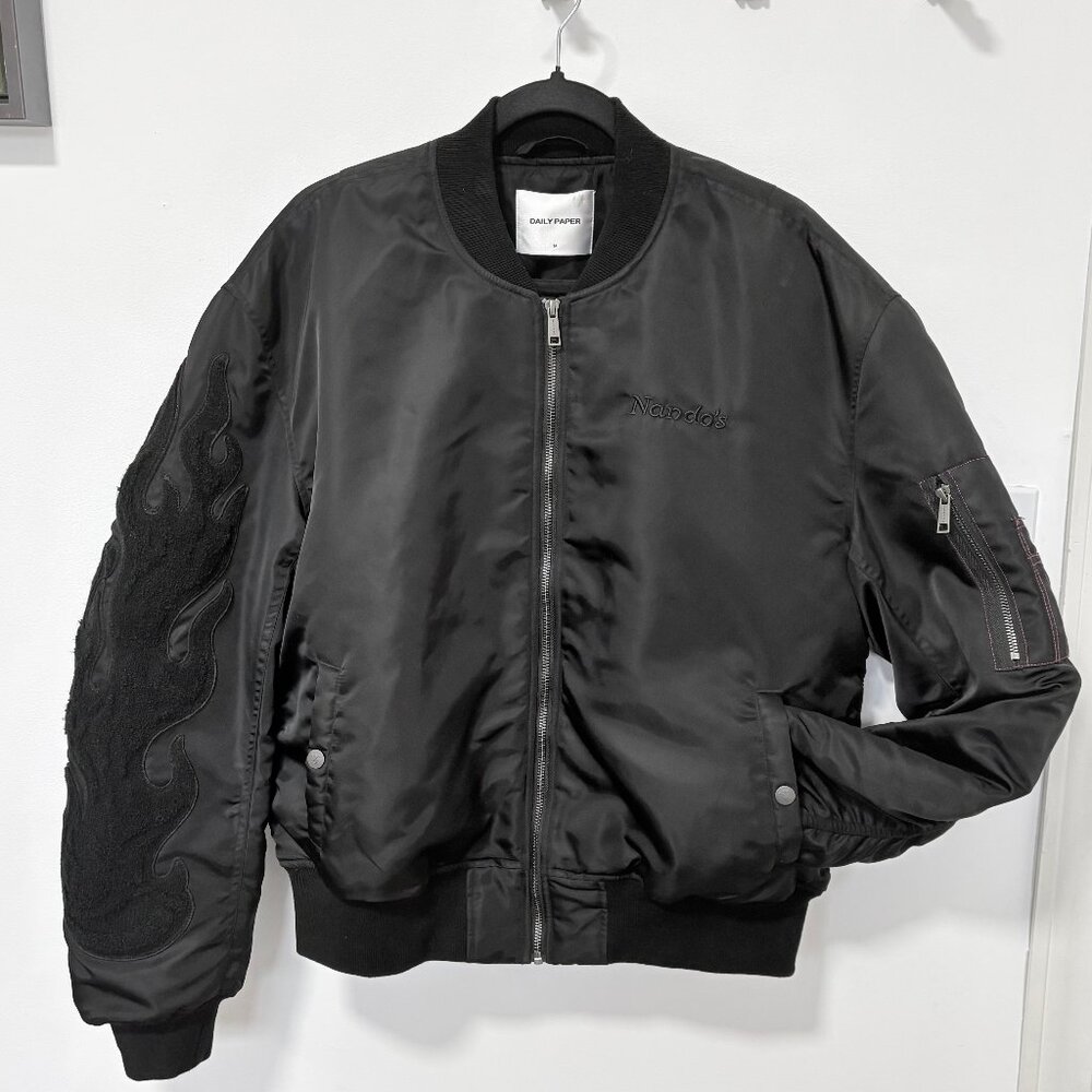 Daily Paper x Nando's Bomber Jacket Black Men's Medium - RARE Collaboration